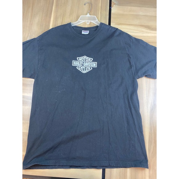 Graphic T Shirt Mens XL Black Heavyweight Cotton Tee - Picture 4 of 5